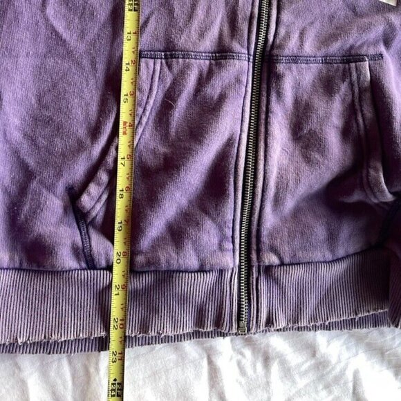 Vintage PINK Victoria Secret Full Zip Hoodie Purple White Women's Size Large - Picture 4 of 14